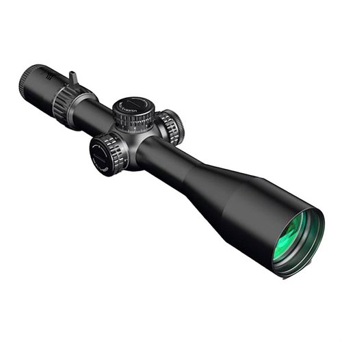 Warhawk 3-15x50 FFP sikte har krystallklart glass, robust konstruksjon, 34mm rør for justering, og nattsyn-kompatibel retikkelbelysning.