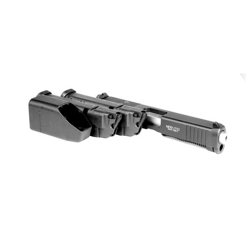 Konverter din Glock 17/22 Gen 5 til 22LR med dette CA-kompatible konverteringssettet, som inkluderer to 10-runders magasiner og en praktisk range bag.