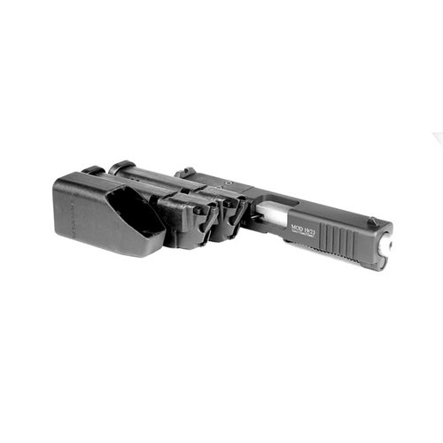 Konverter din Glock 19/23 Gen 1-3 til 22lr for rimelig trening, inkludert to 10-runders magasiner og en range bag. Perfekt for å bygge muskelminne!