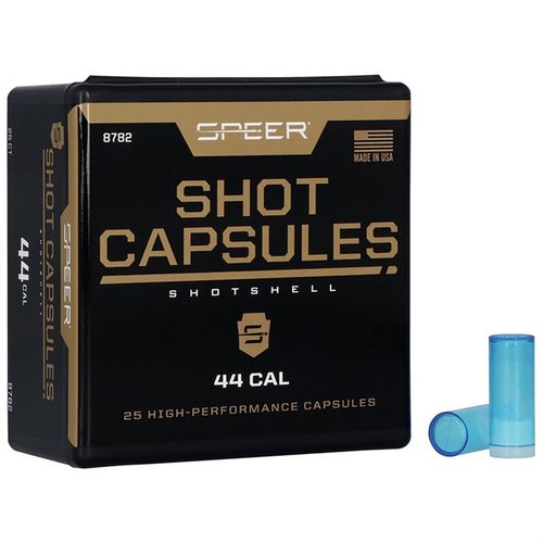 Lag tilpassede handgun shotshells med Speer® Empty Shot Capsules. Perfekt for kortdistanse skadedyrkontroll, enkel å bruke og laste som konvensjonelle kuler.