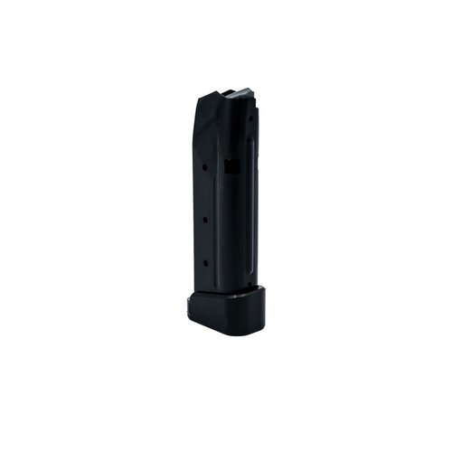 S15 magasinet gir 15 skudd kapasitet i samme lengde som OEM Glock 10 skudds magasin, laget av stål med høy korrosjonsmotstand og forbedret pålitelighet.