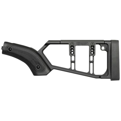 Lever Action Stock Series fra Midwest Industries gir moderne oppgradering til klassiske rifler med justerbar polymer kinnstøtte og ambidextrøs design.