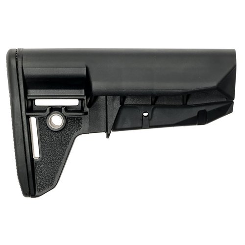 BCM Mod 2 SOPMOD Stock gir forbedret ergonomi, holdbarhet og tilpasningsmuligheter med avtakbar buttpad og VBOST for optimal sling-håndtering.
