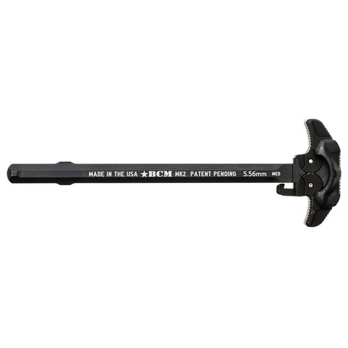 BCM Mk 2 Charging Handle tilbyr et ambidextrøst design, optimalisert gassavledning og en snag-free profil for sikker og effektiv håndtering.