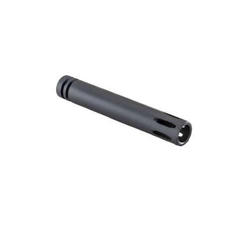 LUTH-AR 223 Remington/5.56x45 NATO flash hider er laget av 4150 Chrome Molly Steel, 5,5" lang, med høy kvalitet Manganese Phosphate-finish for optimal ytelse.