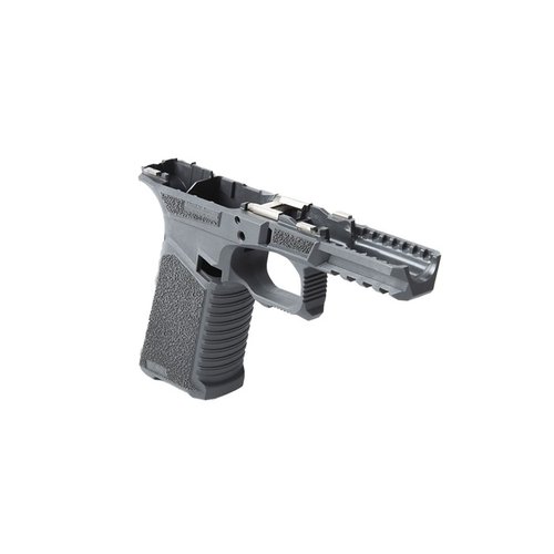 SCT 17 Full Size Stripped Polymer Frame gir deg en lettvektsramme med aggressiv tekstur, flared mag well og Picatinny rail, kompatibel med Glock® Gen 3.