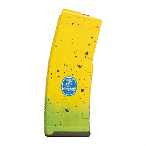 Amend2® 10 skudds magasin i 5.56x45 NATO er laget av robust polymer, har teksturert grep, anti-tilt follower og rustfritt stål fjær. Ideelt for jakt og skyting.