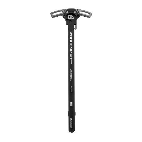 AR 308 WARHAMMER MOD2 ambidextrous charging handle gir en rimelig oppgradering med bedre gasskontroll, holdbar 7075 aluminium og enkel håndtering med hansker.