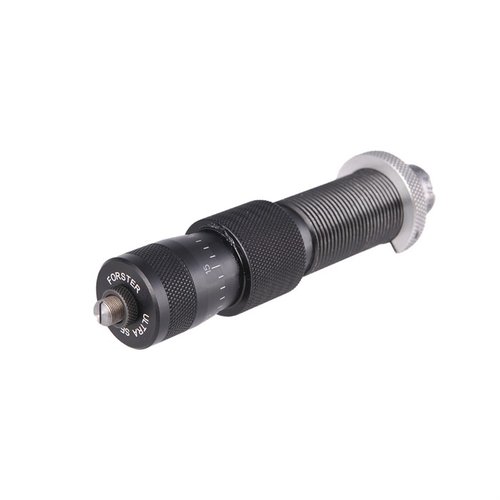 Forster XL ULTRA! MICROMETER SEATER DIES gir presis justering av kule-sette dybde, med høy kvalitet og enkel bytte mellom kuler for optimale resultater.