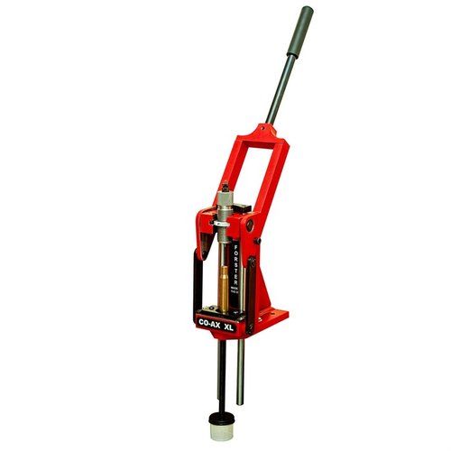 CO-AX XL er en robust omladingspresse som aksepterer både 1" 1/4" og 7/8" dies, med rask dieskifte og høy presisjon for ELR skyting.