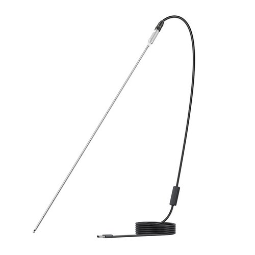 TESLONG NTG100H 26" rigid borescope gir deg en klar visning av rifleløpet, med justerbare LED-lamper og 90° speil for enkel inspeksjon av karbonavleiringer.