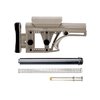 MBA-1 Buttstock tilbyr justerbar lengde og kinnhøyde, lettvektsdesign, komplett A2 buffer system, og flere festepunkter for slynge, tilgjengelig i svart og FDE.