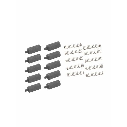 Denne 10-pakken med BUFFER RETAINER WITH SPRING fra LUTH-AR er ideell for AR-prosjekter, med Mil-Spec kvalitet og manganfosfatfinish for pålitelighet.