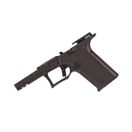 Lone Wolf CCS-rammen har 19° grep vinkel, utvidet SSL-beskyttelse, integrerte grep og flared magwell for forbedret presisjon og funksjonalitet.
