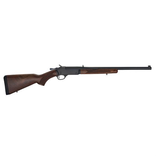 Henry SINGLE SHOT 360 BUCKHAMMER rifle har en pålitelig design med 22" løp, justerbare sikter og enkel betjening, perfekt for presisjonsjakt.
