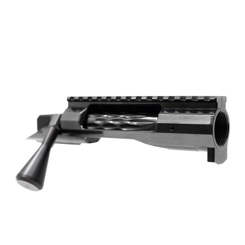Faxon FX7 Bolt Action Receiver gir overlegen presisjon med 416-R rustfritt stål, 70-graders boltløft og integrert 20-MOA Picatinny rail for optimal ytelse.