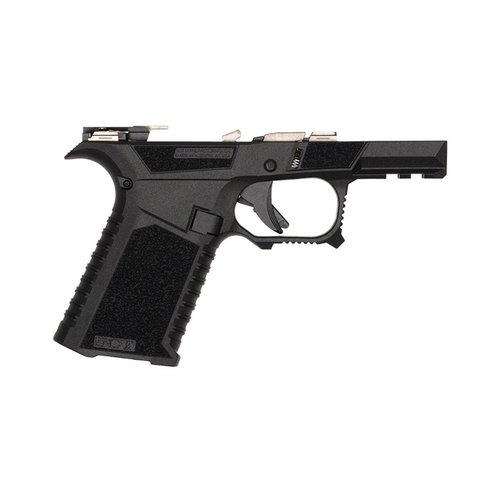 SCT 43X sub kompakt ramme er fullt montert, med Glock® kompatible deler, forbedret grep, ambidekstral magasinutløser og optimalisert for presisjon og sikkerhet.