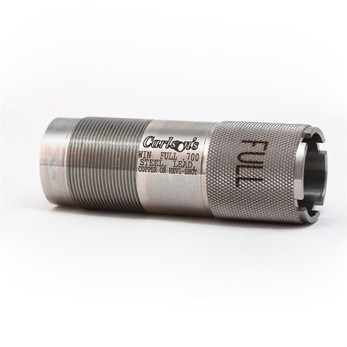 Carlsons Sporting Clays Choke Tubes i 17-4 rustfritt stål gir bedre mønster og 25% større parallellseksjon for mer konsistente skudd med ulike ammunisjonstyper.