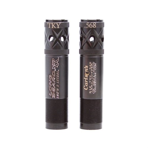 Carlson's Long Beard Turkey Choke gir deg strammere mønstre og bedre rekkevidde med Winchester Long Beard patroner, perfekt for å felle store kalkuner.