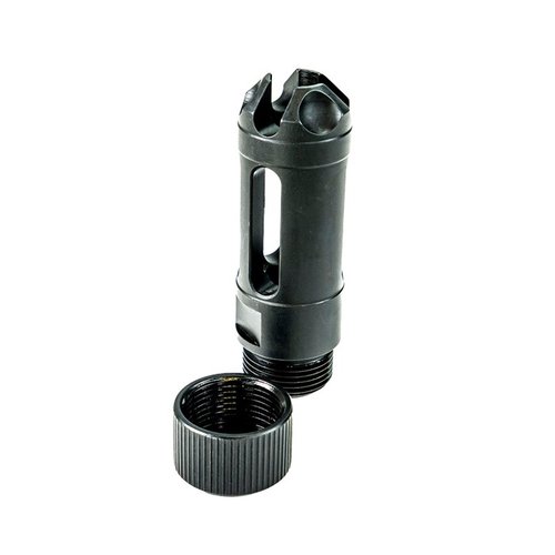 Oppdag MUZZLOK FLASH HIDER fra Faxon Firearms! 🔥 Perfekt for 9 mm Luger med svart nitride finish og slitesterk stål. Optimal ytelse!