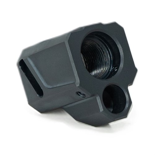 EXOS-513 kompensatoren forbedrer presisjon ved å redusere rekyl og løpetopp. Passer Glock Gen 3 og Faxon FX-19, laget av 6061 Aluminium.