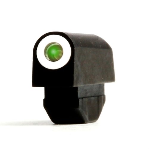 XS Standard Dot tritium sikt gir rask måloppnåelse i alle lysforhold, perfekt for S&W J-Frame og Ruger SP101, med synlig hvit prikk for lavt lys.