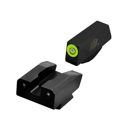 R3D Night Sights gir en klar 3-dot tritium sikteopplevelse, med høy synlighet i både lys og mørke, perfekt for Kimber K6S revolver.