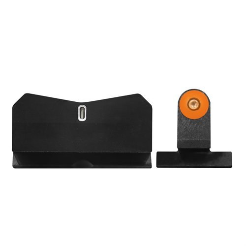 DXT2 Big Dot Night Sights gir optimal synlighet med tritium og Glow Dot, perfekt for lavt lys, og sikrer rask og presis måltaking under stress.