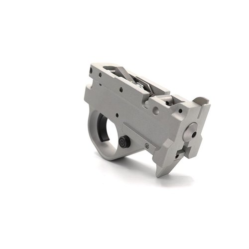 KIDDs to-stegs avtrekker for Ruger 10/22 gir en ren, lett og pålitelig avfyring med justerbar vekt fra 6 oz til 2,5 lbs, perfekt for både konkurranse og jakt.
