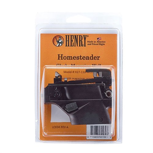 H027 HOMESTEADER 9MM MAGAZINE WELL ADAPTOR gjør det mulig å bruke populære pistolmagasiner fra andre produsenter med din Henry H027.