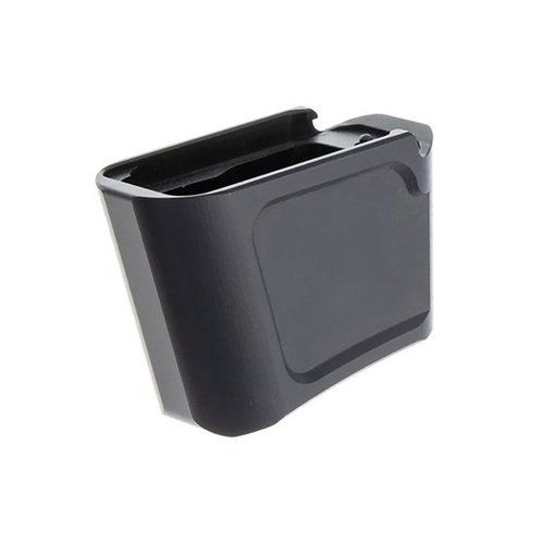 +3 magasinforlengelse til Glock 43 med rask og verktøyløs installasjon på under 10 sekunder, laget av luftfartsgrad aluminium for optimal ytelse og estetikk.