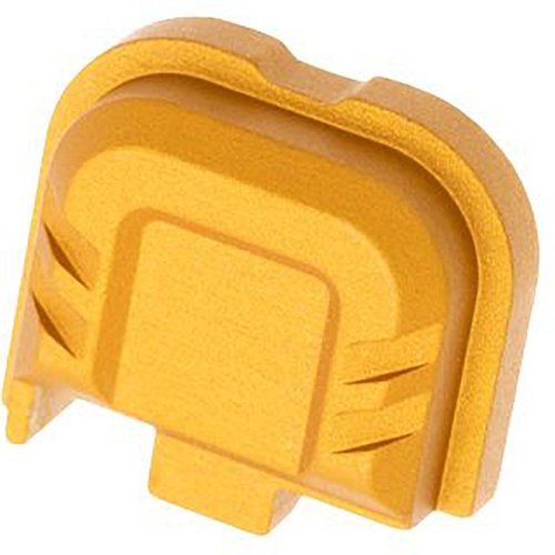 Tyrant Designs slide cover plate for Glock 43X/48 er laget av aerospace-grade aluminium, med chevron-mønster og smidige kanter, uten behov for verktøy.