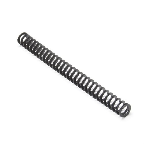 Flat wire recoil spring for 1911 gir deg opptil 10 ganger lengre levetid enn tradisjonelle spiralfjærer, forbedrer syklusen og tåler flere ladninger.