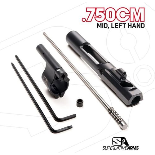 Superlative Arms AR-15 justerbare gasspistonsystem med Bleed Off®-modus gir renere drift, mindre rekyl og økt holdbarhet uten karbonoppbygging.