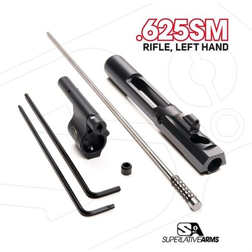 Superlative Arms AR-15 justerbart gassystem med Bleed Off®-modus gir renere drift, mindre slitasje og redusert rekyl for raskere oppfølgingsskudd.