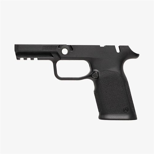 EHG SG9 gripramme for SIG P320 med manuell sikkerhet, ergonomisk design, flared magasinbrønn, 1913 Picatinny rail, og reversibel magasinutløser for venstrehendte.