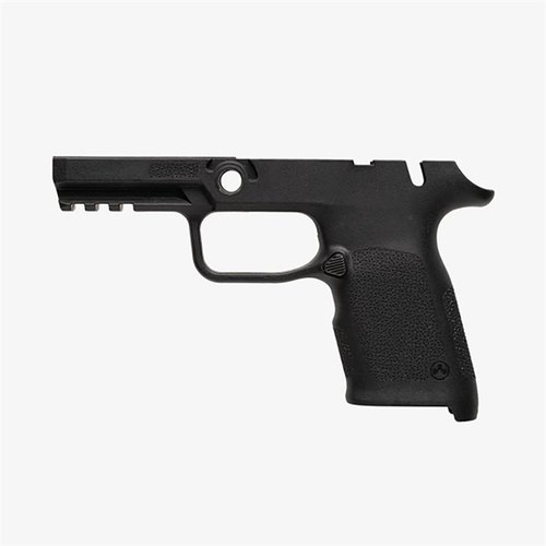 EHG SG9 gripramme for SIG P320 med manuell sikkerhet, ergonomisk design, flared magasinbrønn, Picatinny-skinne og omvendbar magasinutløser for venstrehendte.
