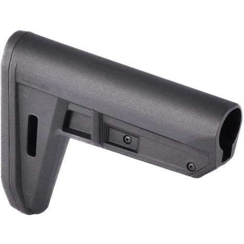 MOE TR MIL-SPEC CARBINE STOCK er en lettvekts, ambidextrøs stokk med enkel verktøysfri installasjon og justering av LOP, perfekt for AR plattformer.
