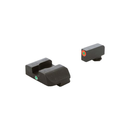 AMERIGLO® i-Dot tritium sikter gir rask vertikal justering med en dot-over-dot konfigurasjon, perfekt for Glock® Gen 5 19 & 23.