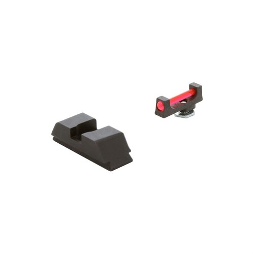 AMERIGLO Range FO Sight Set gir raske og nøyaktige treff med rød fiberoptikk, perfekt for Glock® G1-4 og G5, ideell for daglig bæring.