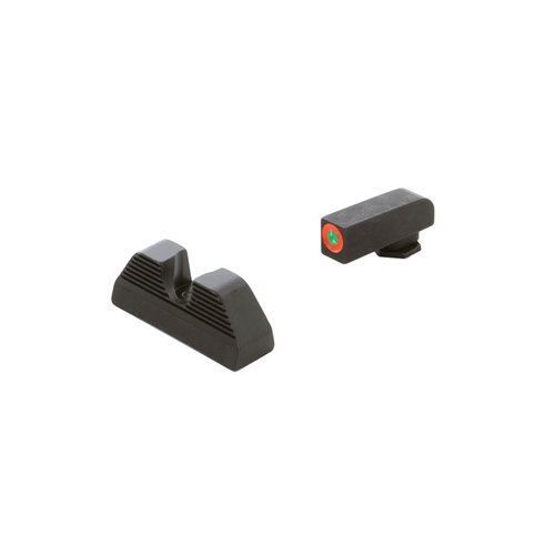 AMERIGLO® Protector Sights gir raskere sikteinnhenting med tritiumbelysning og serrat bakre sikte som reduserer gjenskinn, perfekt for skjult bæring.