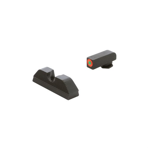 AMERIGLO® Protector Sights gir raskere sikteinnhenting med tritiumbelysning og ProGlo-kontur, ideell for skjult bæring og personlig forsvar.