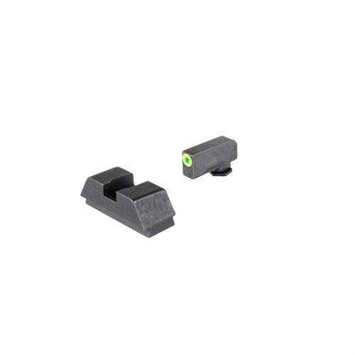 AMERIGLO® 1L Tall tritium sikter gir presis co-witness for Glock® MOS, optimalisert for rødpunktoptikk og pålitelige backup-sikter.