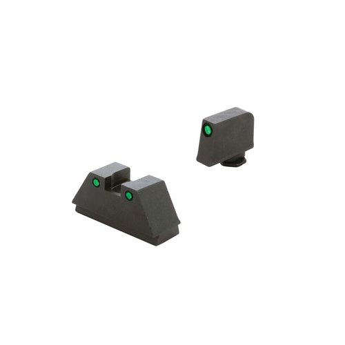 XL TALL OPTIC-kompatible tritium-sikter for Glock gir et klart siktebilde, perfekt for bruk med suppressor eller RMR, med slitesterk stålkonstruksjon.