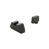 AMERIGLO XL høyde tritium sikter gir presis co-witness for Glock® MOS-modeller, optimalisert for Aimpoint Acro og Holosun 509T, med pålitelig backup.