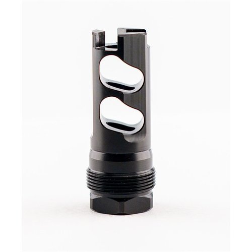 DPB Muzzle Brake med svart nitride-finish gir en tett forsegling og er kompatibel med Atlas, Atlas XL og Plan B. Inkluderer shims for enkel installasjon.