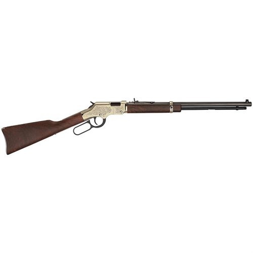GOLDEN BOY DLX ENGRAVED 4TH ED 17 HMR er en begrenset utgave med 20" oktagon blued steel barrel, fancy American Walnut, og unik gravering, perfekt for samlere.