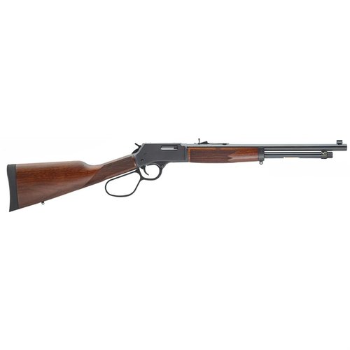 BIG BOY CLASSIC STEEL CARBINE 327 FEDERAL er en lett og kraftig rifle med 16,5" løp, justerbare sikter og solid gummiskjold for komfortabel skyting.
