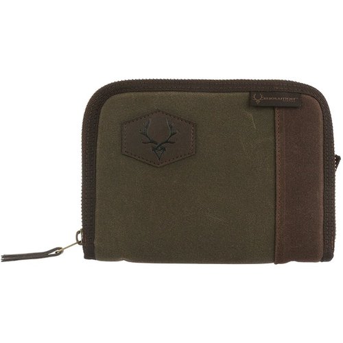 Oppgrader jaktutstyret ditt med Rawhide Waxed Canvas Pistol Rug – slitesterk, værbestandig, med flanellfôr og polstring for maksimal beskyttelse av pistolen.