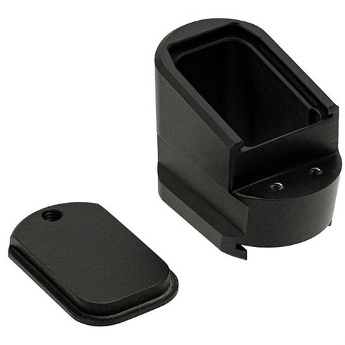 +5 magasinforlengelse for Smith & Wesson® M&P 2.0® gir 5 ekstra skudd, laget av 6061 aluminium, med enkel tilgang til fjær og følger. Livstidsgaranti.